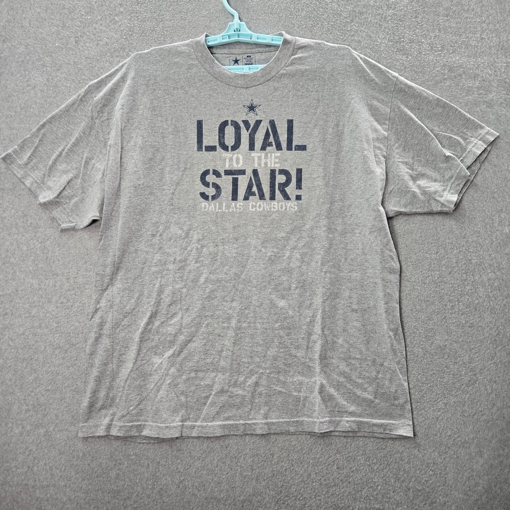Dallas Cowboys Men Shirt XL Gray Loyal To The Star Short Sleeve Tee